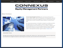 Tablet Screenshot of connexuspartners.com